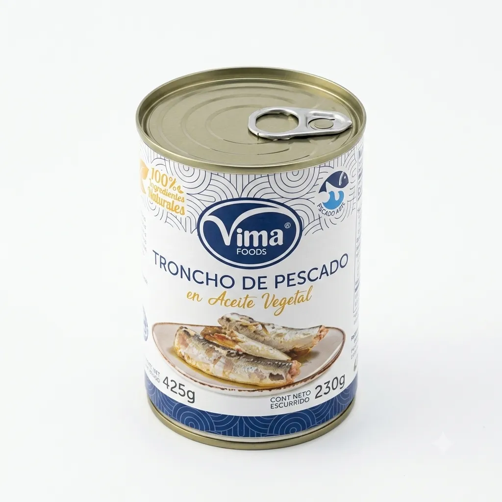 Troncho de Pescado en Aceite Vegetal 425 g.