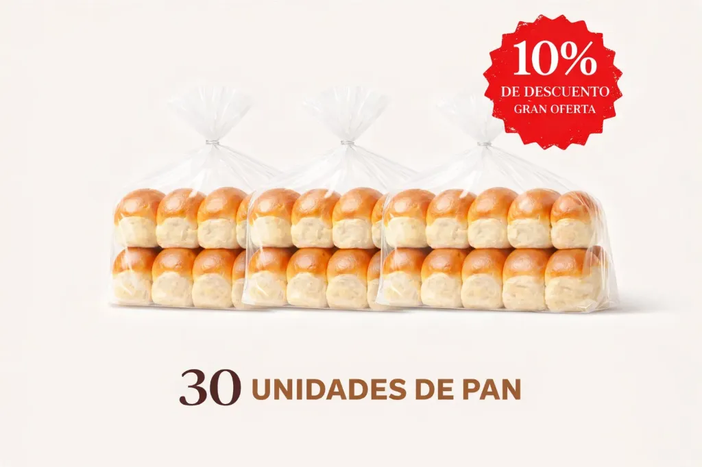 Pan de bola (30 Unidades) 10% Descuento